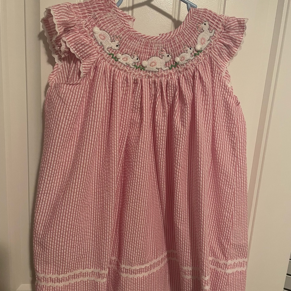 Lil Cactus Bunny Smocked Dress - 2T